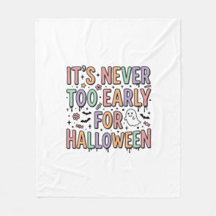 Schattige vintage Halloween te vroeg typografie T- Fleece Deken