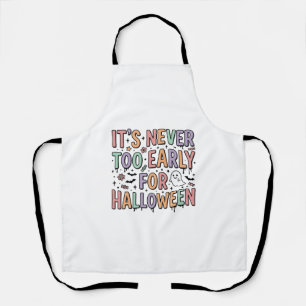 Schattige vintage Halloween te vroeg typografie T- Schort