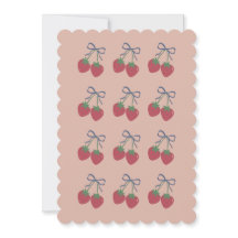 Schattige vintage kersen valentijnskaart