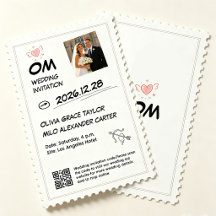 schattige vintage stempel esthetische trouwdag