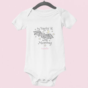 Schattige Vleermuis Baby Meisje Halloween Romper