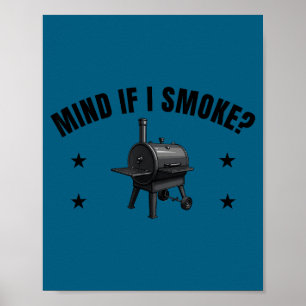 Schattige vleesroker, vind je het erg als ik rook_ poster