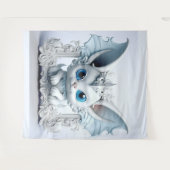 Schattige vleugeloorteken wandkleed (Voorkant (horizontaal))