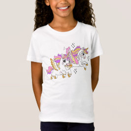 Schattige vliegende eenhoorns t-shirt
