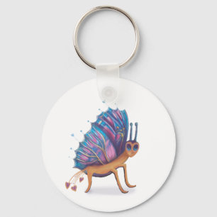 schattige vlinder sleutelhanger