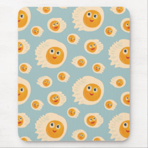 Schattige voedsel - Kawaii gebakken eieren patroon Muismat