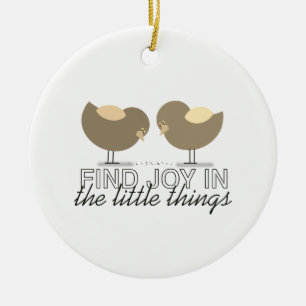 Schattige Vogels Inspirerende Spreuk Keramisch Ornament