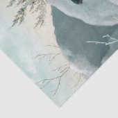 Schattige vogeltje- Bullfinch, Kunst Tissuepapier (Detail)