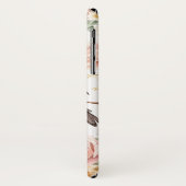 Schattige vogeltje en kleurrijke bloemen Case-Mate iPhone case (Achterkant/links)