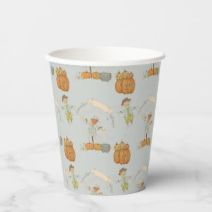 Schattige  vogelverschrikker Halloween Bash Papieren Bekers