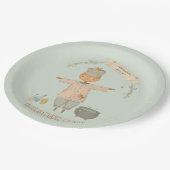 Schattige  vogelverschrikker Halloween Bash Papieren Bordje (Gekanteld)