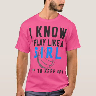 Schattige volleybal voor meisjes Jeugd Meisjes Vol T-shirt