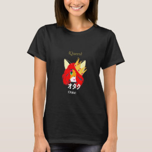 Schattige Vos Foxy Koningin Otaku T-shirt