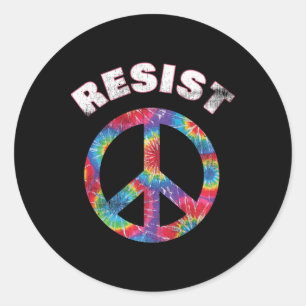 Schattige Vredesteken Vreedzaam protest Verzet Ronde Sticker
