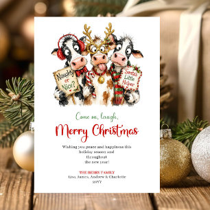 Schattige vreemde dieren feestelijke kerstgroet au feestdagenkaart