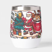 Schattige vrolijk kerstfeest – feestelijk (Achterkant)