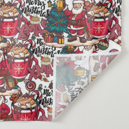 Schattige vrolijk kerstfeest – feestelijk wandkleed