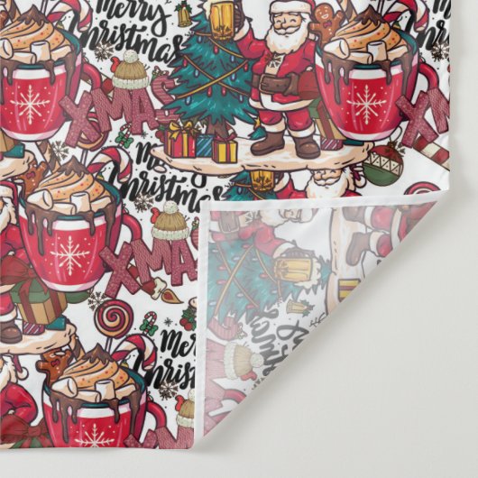 Schattige vrolijk kerstfeest – feestelijk wandkleed (Detail)