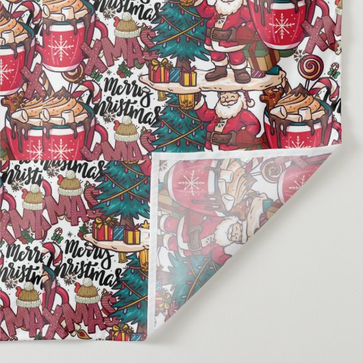 Schattige vrolijk kerstfeest – feestelijk wandkleed (Detail)