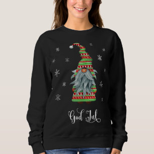 Schattige Vrolijk Kerstfeest Zweeds God Jul Tomte Trui