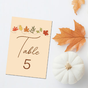 Schattige vrolijke Thanksgiving-bladeren aangepast Kaart
