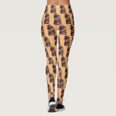 Schattige vrouw leggings (Achterkant)