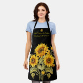 Schattige Vrouwen Medium All Over Print Schort (Gedragen)