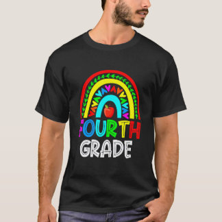 Schattige Vuist Eerste Dag Van School 4e Klas Rege T-shirt