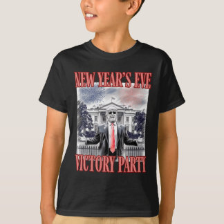 Schattige vuurwerk op oudejaarsavond van Trump T-shirt