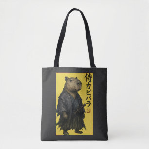 Schattige wachtende capybara Japanse esthetiek Kaw Draagtas