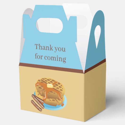 schattige wafels en sausontbijt bedankdoosjes (Geopend)