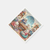 Schattige Walrus Verjaardag servetten (Hoek)