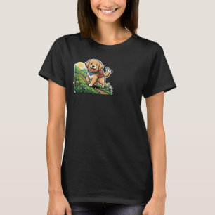 Schattige Wandelende Gouden Retriever Puppy Avontu T-shirt