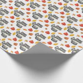 schattige wasbeer; liefhebbers betegeld cadeaupapier (Hoek)