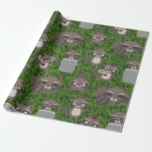 schattige wasvuilnisbakken voor wasgoed cadeaupapier