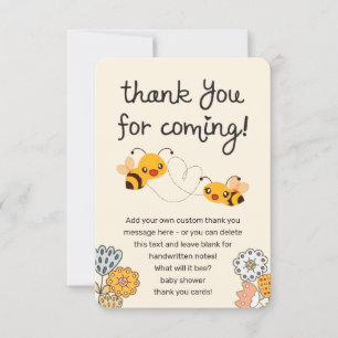 Schattige Wat zal het zijn Gender Reveal Baby show Bedankkaart