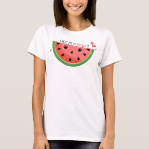 Schattige Watermeloen Punt, Eén in een meloen! T-shirt