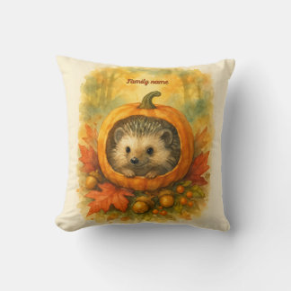 Schattige Waterverf Bos Oogst Bewaker Herfst Kussen