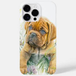 SCHATTIGE WATERVERF BROWN MASTIFF PUPPY DOG Case-Mate iPhone 14 PRO MAX HOESJE