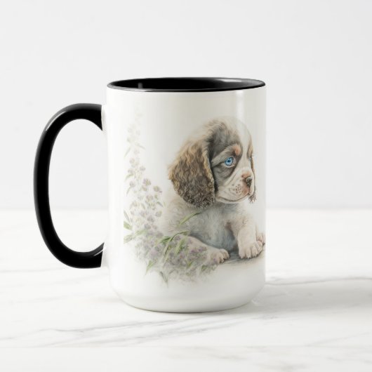SCHATTIGE WATERVERF COCKER SPANIEL PUPPY DOG MOK (Links)