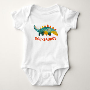 Schattige Waterverf Dinosaurus Babysaurus Romper