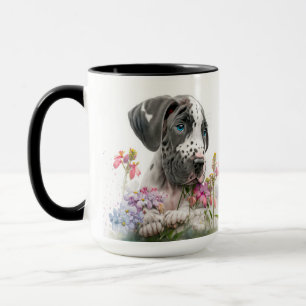 SCHATTIGE WATERVERF GREAT DANE PUPPY DOG MOK