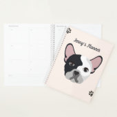 Schattige Waterverf Hondengezicht Roze & Grijs 202 Planner (Display)