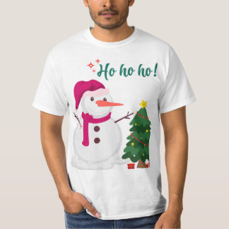 Schattige waterverf Kerstman kerstclip-art T-shirt
