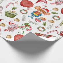 Schattige waterverf Kerstmuizen 