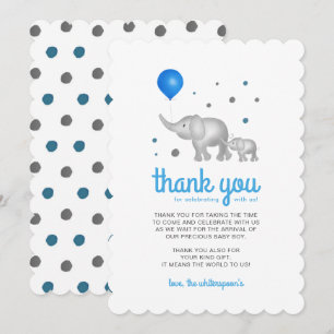 Schattige Waterverf Olephants Hartelijk dank Kaart
