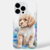 SCHATTIGE WATERVERF POODLE PUPPY DOG Case-Mate iPhone CASE (Achterkant)
