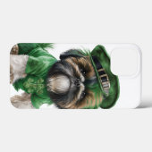 SCHATTIGE WATERVERF SHIH TZU DOG DRESSED IN GROEN Case-Mate iPhone CASE (Achterkant (horizontaal))