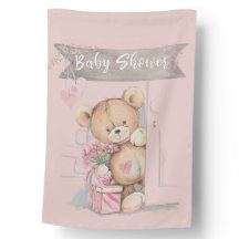 Schattige Waterverf Teddy Bear Baby shower