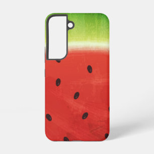 Schattige waterverf watermeloen enorme grappige pl samsung galaxy hoesje